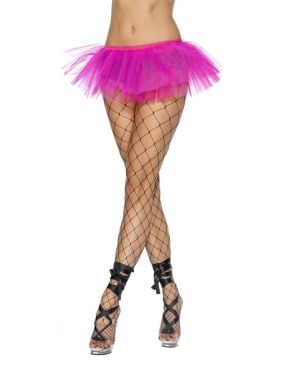 Ladies Fancy Dress - Hot Pink 80s Tutu